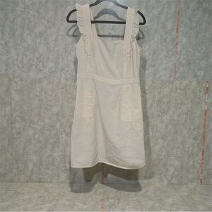 White Dress with Ruffles